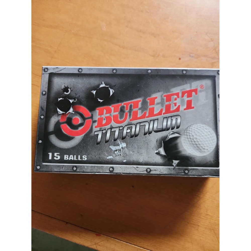 Bullet Titanium Golf Balls 15 Pack | Ultra-Distant High Velocity Core • Sleek
